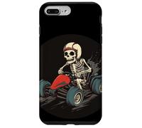 Divertido disfraz de corredor de esqueleto para los amantes de los vehículos de Go Kart Carcasa para iPhone 7 Plus/8 Plus