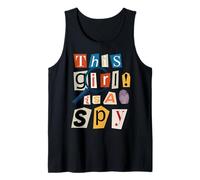 Divertido Disfraz de Detective de «Esta Chica es una espía», Agente Secreto Camiseta sin Mangas