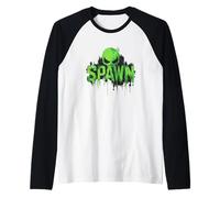 Divertido disfraz de discurso de engendro alienígena para amantes de los juegos Camiseta Manga Raglan