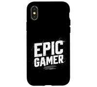Divertido Disfraz de discurso de Jugador para un Aspecto épico Carcasa para iPhone X/XS