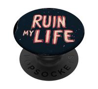 Divertido disfraz de discurso de Ruin my Life para niños y niñas PopSockets PopGrip Adhesivo