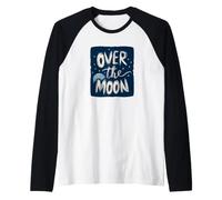 Divertido Disfraz de discurso sobre la Luna para niños y niñas Camiseta Manga Raglan