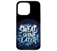 Divertido disfraz de discurso Sweat Now para los amantes del verano Carcasa para iPhone 15 Pro Max