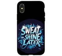 Divertido disfraz de discurso Sweat Now para los amantes del verano Carcasa para iPhone X/XS