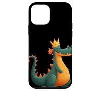 Divertido Disfraz de dragón de Dibujos Animados con Corona Carcasa para iPhone 12 Mini