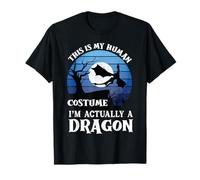 Divertido Disfraz de dragón para Halloween, Este es mi Humano para niños pequeños Camiseta