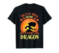 Divertido Disfraz de dragón para Halloween, Este es mi Humano para niños pequeños Camiseta