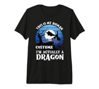Divertido Disfraz de dragón para Halloween, Este es mi Humano para niños pequeños Camiseta Premium