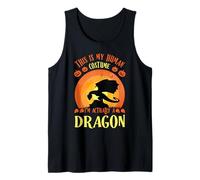 Divertido Disfraz de dragón para Halloween, Este es mi Humano para niños pequeños Camiseta sin Mangas