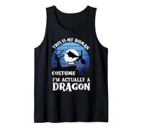 Divertido Disfraz de dragón para Halloween, Este es mi Humano para niños pequeños Camiseta sin Mangas