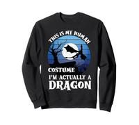 Divertido Disfraz de dragón para Halloween, Este es mi Humano para niños pequeños Sudadera