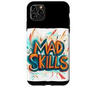 Divertido disfraz de emblema de habilidades locas Carcasa para iPhone 11 Pro Max