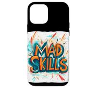 Divertido disfraz de emblema de habilidades locas Carcasa para iPhone 12 mini