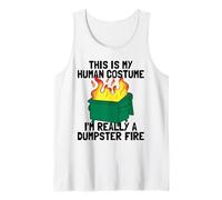 Divertido Disfraz de Este es mi Humano, Soy Realmente un contenedor de Basura Camiseta sin Mangas