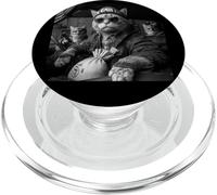 Divertido Disfraz de Halloween de Gatos Ladrones de Bancos en Coche PopSockets PopGrip para MagSafe