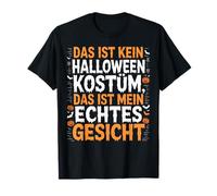 Divertido Disfraz de Halloween Esta es mi Cara Real Camiseta