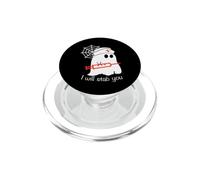 Divertido Disfraz de Halloween Ghost Boo Nurse I Will Stab You PopSockets PopGrip para MagSafe