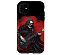 Divertido Disfraz de la Parca con Traje de Guitarra eléctrica Carcasa para iPhone 11