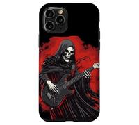 Divertido Disfraz de la Parca con Traje de Guitarra eléctrica Carcasa para iPhone 11 Pro
