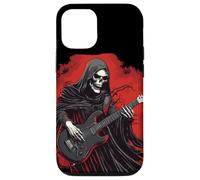 Divertido Disfraz de la Parca con Traje de Guitarra eléctrica Carcasa para iPhone 12/12 Pro