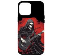 Divertido Disfraz de la Parca con Traje de Guitarra eléctrica Carcasa para iPhone 12 Pro MAX