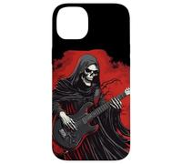 Divertido Disfraz de la Parca con Traje de Guitarra eléctrica Carcasa para iPhone 14 Plus