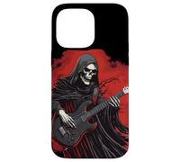 Divertido Disfraz de la Parca con Traje de Guitarra eléctrica Carcasa para iPhone 14 Pro MAX