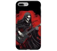 Divertido Disfraz de la Parca con Traje de Guitarra eléctrica Carcasa para iPhone 7 Plus/8 Plus