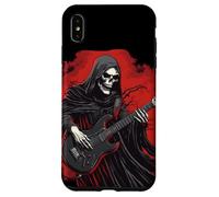 Divertido Disfraz de la Parca con Traje de Guitarra eléctrica Carcasa para iPhone XS MAX