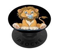 Divertido Disfraz de león bebé con Chupete para niños y niñas PopSockets PopGrip Adhesivo