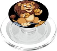 Divertido Disfraz de león con Galletas deliciosas para niños y niñas PopSockets PopGrip para MagSafe