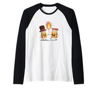 Divertido Disfraz de Match Box Lucha con fósforos ardientes Camiseta Manga Raglan
