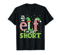Divertido Disfraz de Navidad para Grupo Familiar I'm Not An Elf, Just Short Camiseta