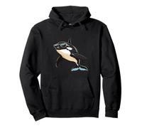 Divertido disfraz de orca con gafas de sol para niños y niñas Sudadera con Capucha
