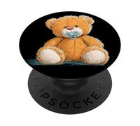 Divertido Disfraz de Oso de Peluche con Chupete para niños y niñas PopSockets PopGrip Adhesivo