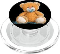 Divertido Disfraz de Oso de Peluche con Chupete para niños y niñas PopSockets PopGrip para MagSafe