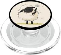 Divertido disfraz de oveja con diente de león y semillas de flores PopSockets PopGrip para MagSafe