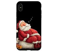 Divertido Disfraz de Papá Noel Durmiente Pero Viene para Navidad Carcasa para iPhone XS MAX