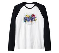 Divertido Disfraz de Plantas de Pensamiento para los Amantes de Las Flores Camiseta Manga Raglan