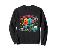 Divertido Disfraz de Throwback This Is My 80s Funny Party Vibe Sudadera