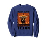 Divertido disfraz de toro tejano para los amantes del estado de Texas Sudadera