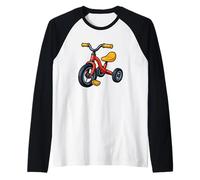 Divertido Disfraz de triciclos para niños Camiseta Manga Raglan