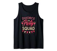 Divertido Divorcio Fiesta Apoyo Escuadrón Celebración Hombres Mujeres Camiseta sin Mangas
