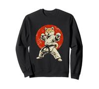 Divertido Dojo Retro para Perros de Artes Marciales Shiba Inu Karate Master Sudadera