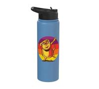 Divertido dragón barbudo Dabbing Reptile Lover Stainless Steel Insulated Water Bottle