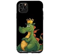 Divertido dragón Gordo con Corona para los Amantes de los Dragones de Dibujos Animados Carcasa para iPhone 11 Pro MAX