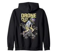 Divertido Drone Piloto Quadcopter Flyer Aviación Geek Vuelo Sudadera con Capucha