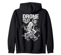 Divertido Drone Piloto Quadcopter Flyer Aviación Geek Vuelo Sudadera con Capucha