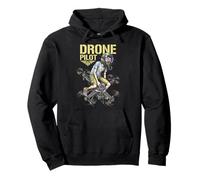 Divertido Drone Piloto Quadcopter Flyer Aviación Geek Vuelo Sudadera con Capucha