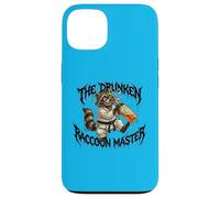 Divertido Drunk Raccoon Master Karate Carcasa para iPhone 13